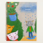 Persoonlijke planner met domme kat (Voorkant)