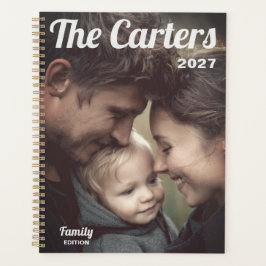 Persoonlijke planner met familiefoto