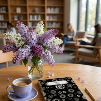 Persoonlijke planner met geometrische bloemen