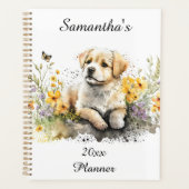 Persoonlijke planner met leuk puppy (Voorkant)