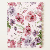 Persoonlijke planner met tuingebloemte (Achterkant)
