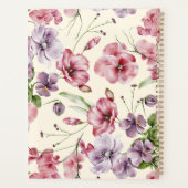 Persoonlijke planner met tuingebloemte (Achterkant)