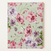 Persoonlijke planner met tuingebloemte (Achterkant)