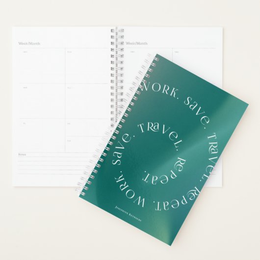 Persoonlijke planner Werken Besparen Reizen Herhal (Display)