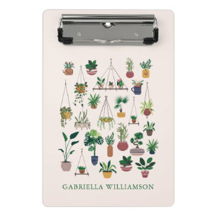 Persoonlijke Plant Liefhebber Botanische Aangepast Mini Klembord