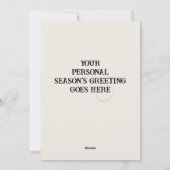 Persoonlijke platte adelaar kerstkaart (Achterkant)