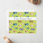 Persoonlijke platte kaarten - Guinee-Bissau Notitiekaartje (Voorkant / Achterkant in situ)