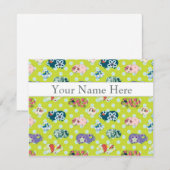 Persoonlijke platte kaarten - Guinee-Bissau Notitiekaartje (Voorkant / Achterkant)