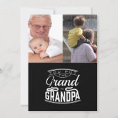 Persoonlijke platte wenskaart voor opa kaart (Voorkant)