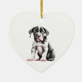 Persoonlijke Pointer Puppy Keramisch Ornament (Voorkant)