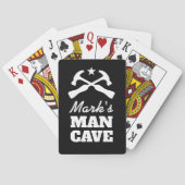 Persoonlijke poker speelkaarten voor jongens man g (Achterkant)