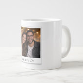 Persoonlijke Polaroid fotobeker met datum Grote Koffiekop (Voorkant rechts)