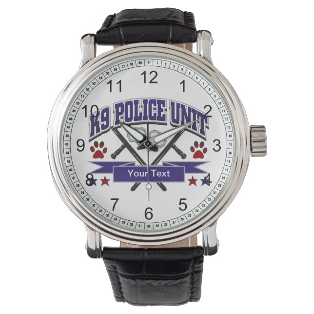 Persoonlijke politie-eenheid K9 Horloge (Voorkant)