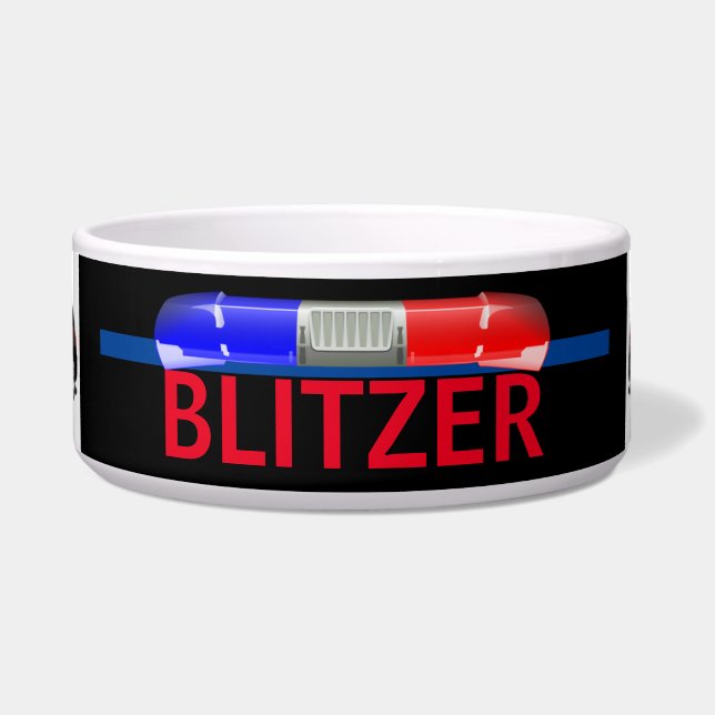 Persoonlijke politie K-9 Dog Voerbakje (Voorkant)