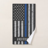 Persoonlijke politie met thin Blue Line Bad Handdoek (Handdoek)