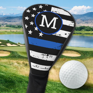 Persoonlijke politie Thin Blue Line Golfheadcover