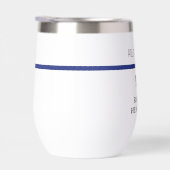 Persoonlijke politieagent in blauwe lijn (Rechts)