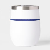 Persoonlijke politieagent in blauwe lijn (Achterkant)