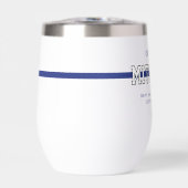 Persoonlijke politieagent in blauwe lijn (Voorkant)