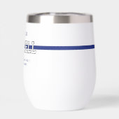 Persoonlijke politieagent in blauwe lijn (Achterkant)