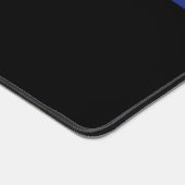 Persoonlijke politieagent in blauwe lijn bureaumat (Hoek)