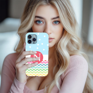 Persoonlijke Polka Zag iPhone Hoesje 15 Case
