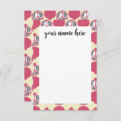 Persoonlijke Pomegranaat Notecards Bedankkaart (Voorkant / Achterkant)