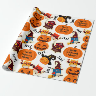 Persoonlijke pomkins Halloween Cadeaupapier