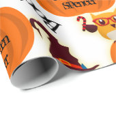 Persoonlijke pomkins Halloween Cadeaupapier (Rol Hoek)
