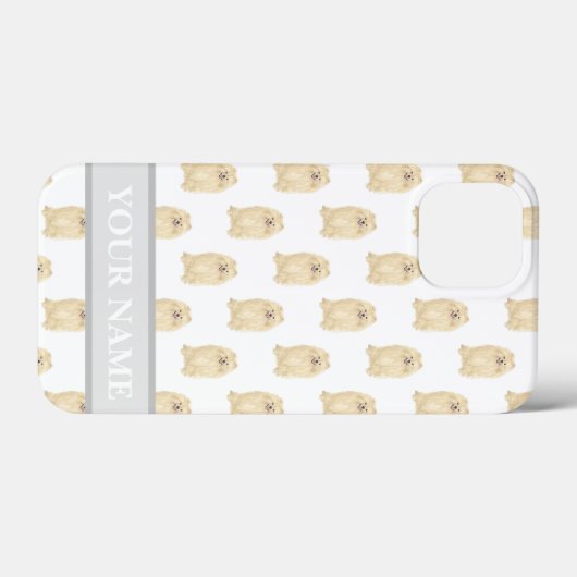 Persoonlijke pommerische hond Case-Mate iPhone case (Achterkant (horizontaal))