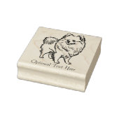 Persoonlijke pommerische hond rubberstempel (Stempel)