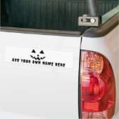 Persoonlijke Pompoen Halloween Je Naam Bumpersticker (Op Truck)