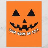 Persoonlijke Pompoen Halloween Naam & AANGEPASTE T Flyer (Voorkant)