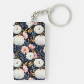 Persoonlijke pompoenpatroon sleutelhanger (achterkant)