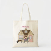 Persoonlijke  Ponies House Horse Canvas tas (Voorkant)