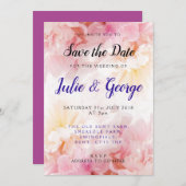Persoonlijke pony Wedding Save the Date Kaart (Voorkant / Achterkant)