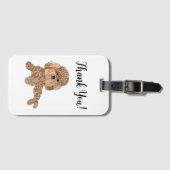 Persoonlijke Poodelhond Reizen Bagagelabel (Voorkant (horizontaal))