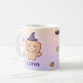 Persoonlijke Poodle Halloween Mok (Voorkant links)
