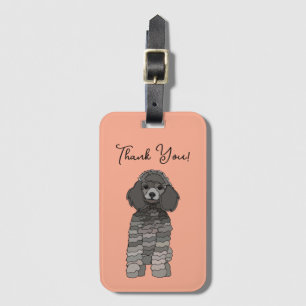 Persoonlijke Poodle Hond Bagagelabel