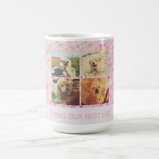 Persoonlijke Poodle-hond Moeder Multi-Foto Raster Koffiemok