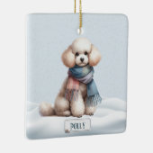 Persoonlijke Poodle Kerst Ornament (Rechts)