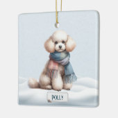 Persoonlijke Poodle Kerst Ornament (Links)