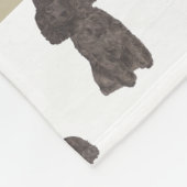 Persoonlijke Poodle (Zwart) Fleece Deken (Hoek)