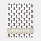 Persoonlijke pool (zwart) fleece deken (Voorkant)