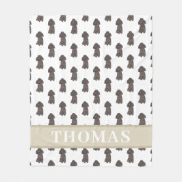 Persoonlijke pool (zwart) fleece deken