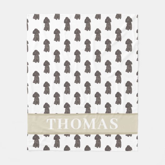 Persoonlijke pool (zwart) fleece deken (Voorkant)