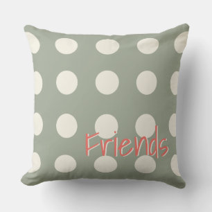 Persoonlijke poolpunten in Zacht wit op elke kleur Kussen