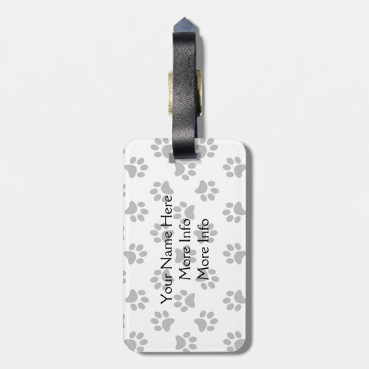 Persoonlijke pools bagagelabel (Achterkant verticaal)