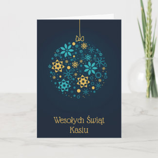 Persoonlijke Poolse kerstkaart Kaart