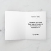 Persoonlijke Poolse kerstkaart Kaart (Binnen)